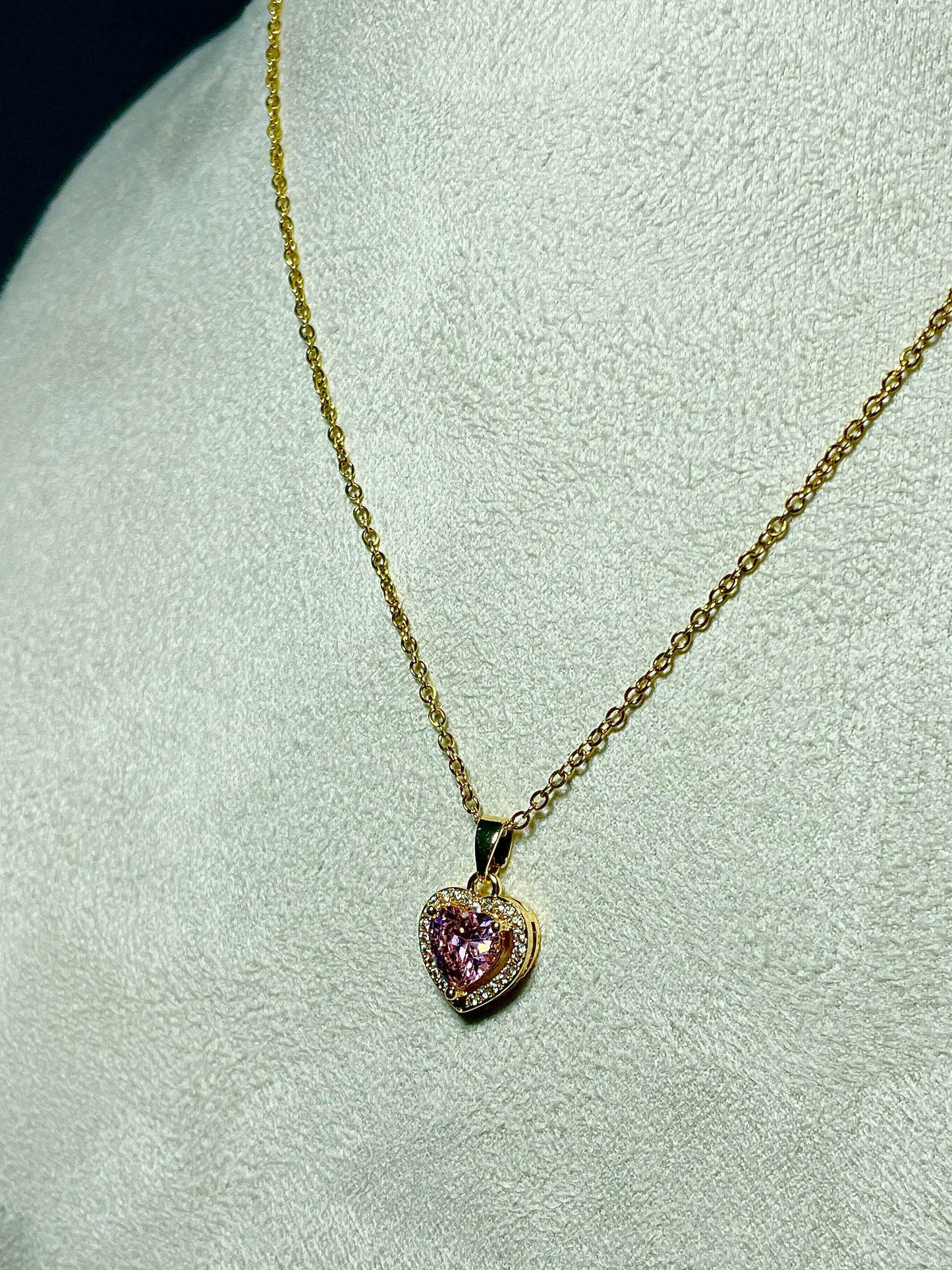 Colier Auriu Rose Heart