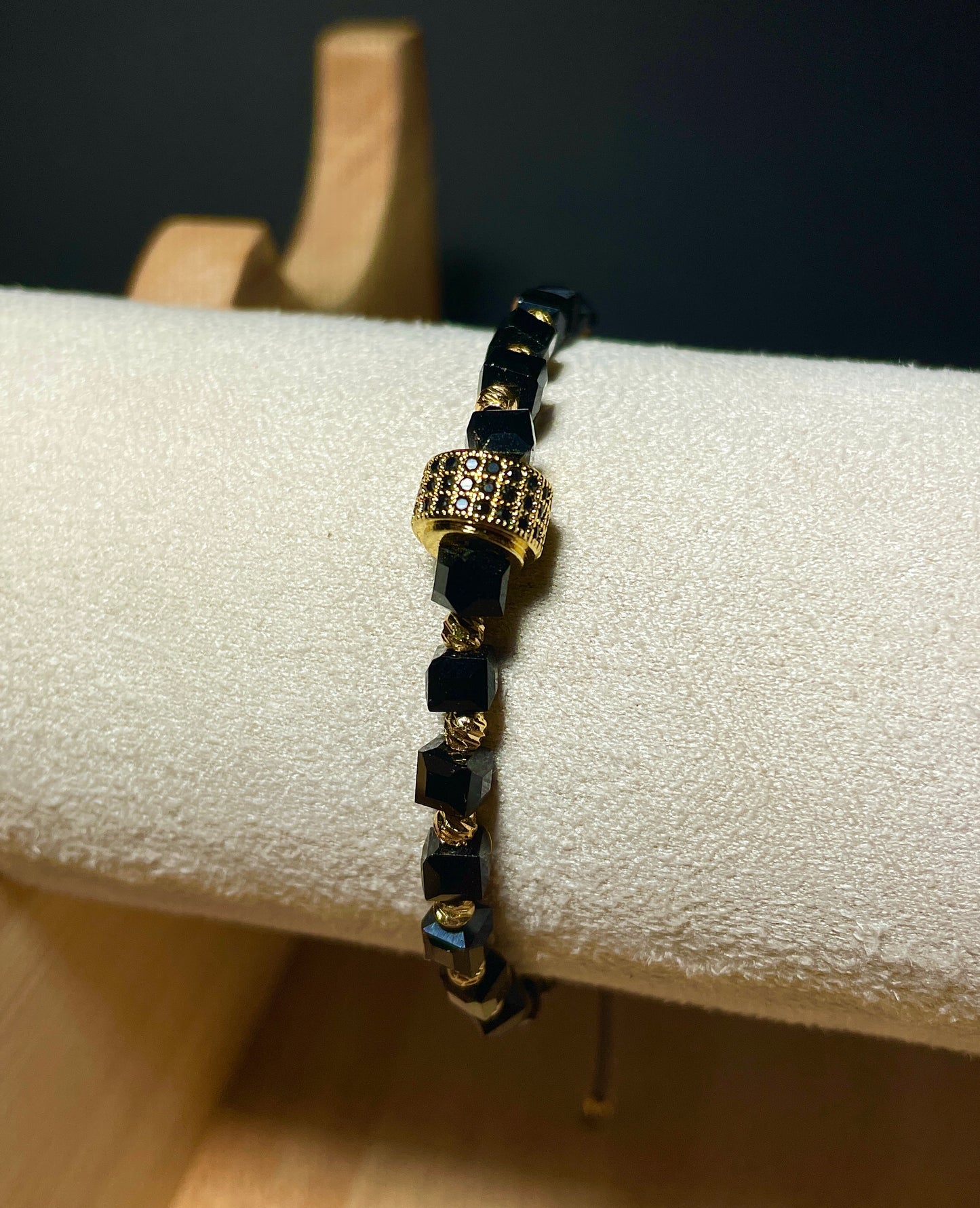 Bratara Reglabila Black Sphere