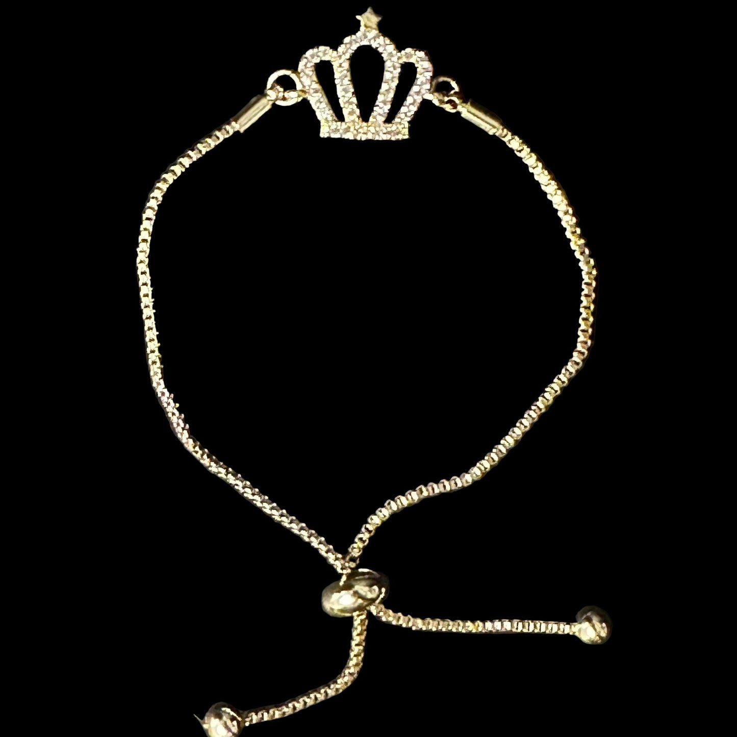Bratara Crown Reglabila Placata cu Aur 18K