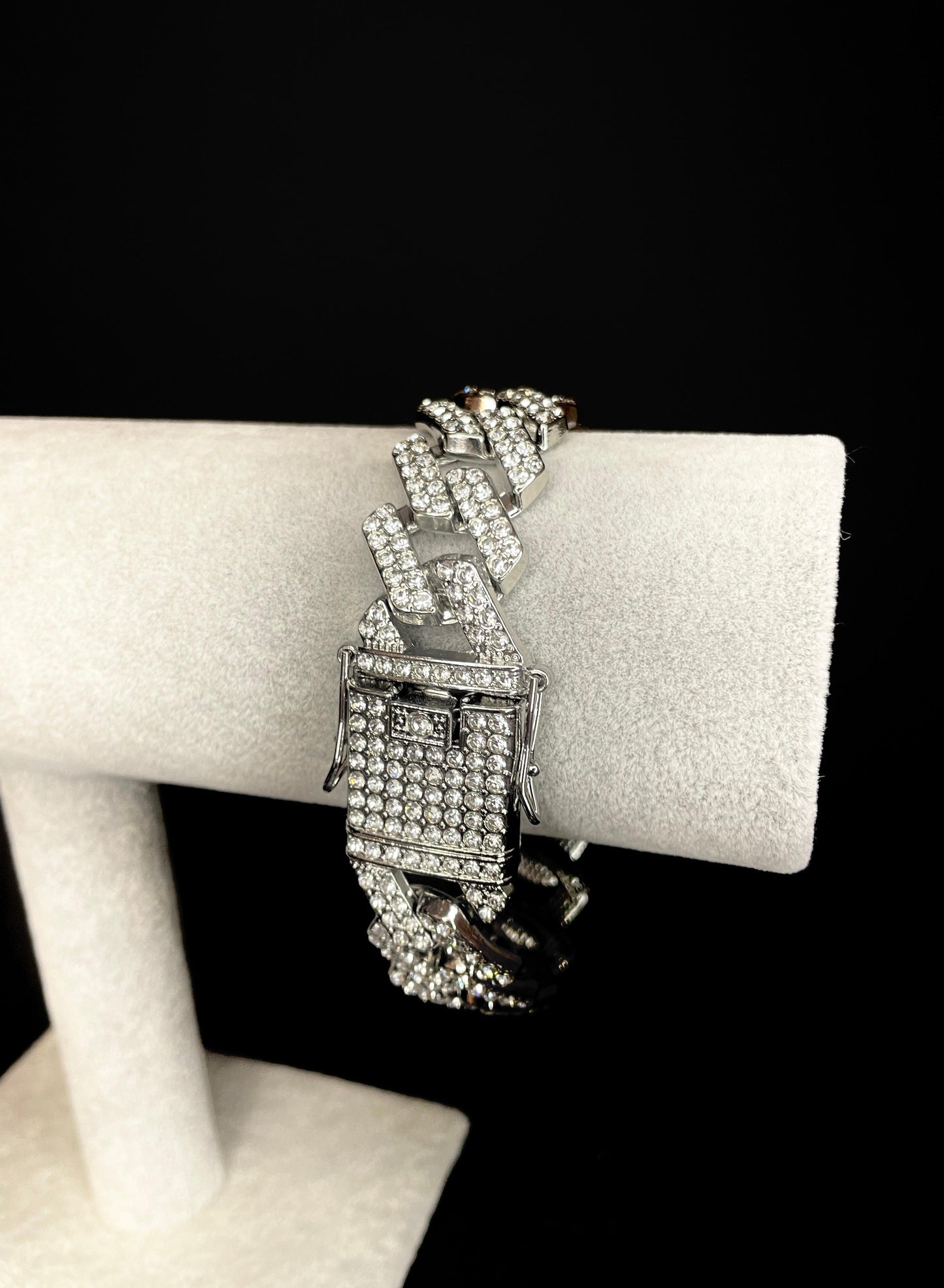 Bratara Cuban Argintie