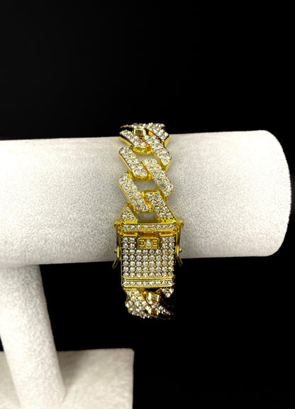 Bratara Cuban Aurie