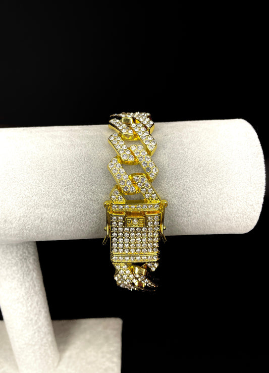 Bratara Cuban Aurie