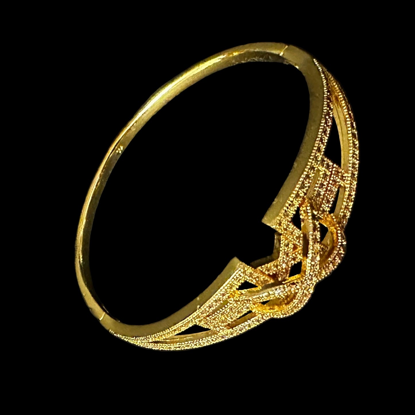 Bratara Fixa Wave Placata cu Aur 18K