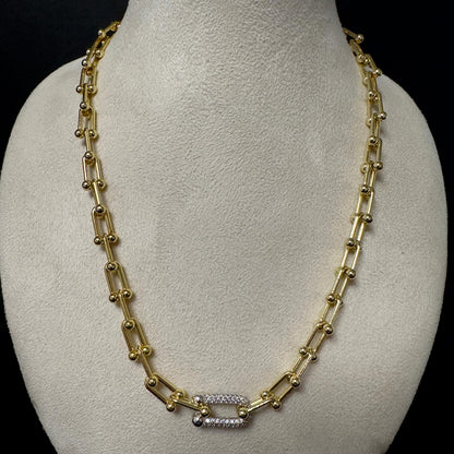 Colier Hook Placat cu Aur 18K