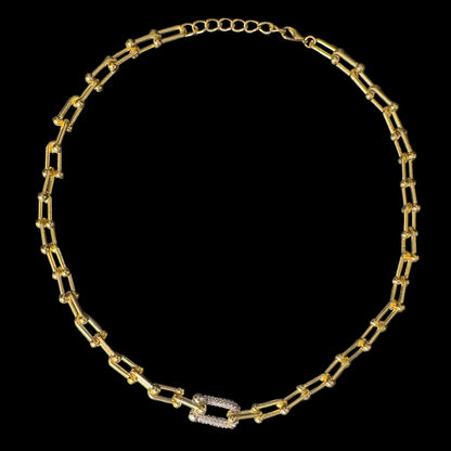 Colier Hook Placat cu Aur 18K