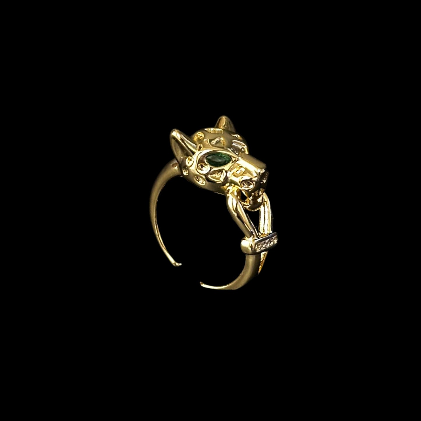 Inel Wolf Placat cu Aur 18K Reglabil