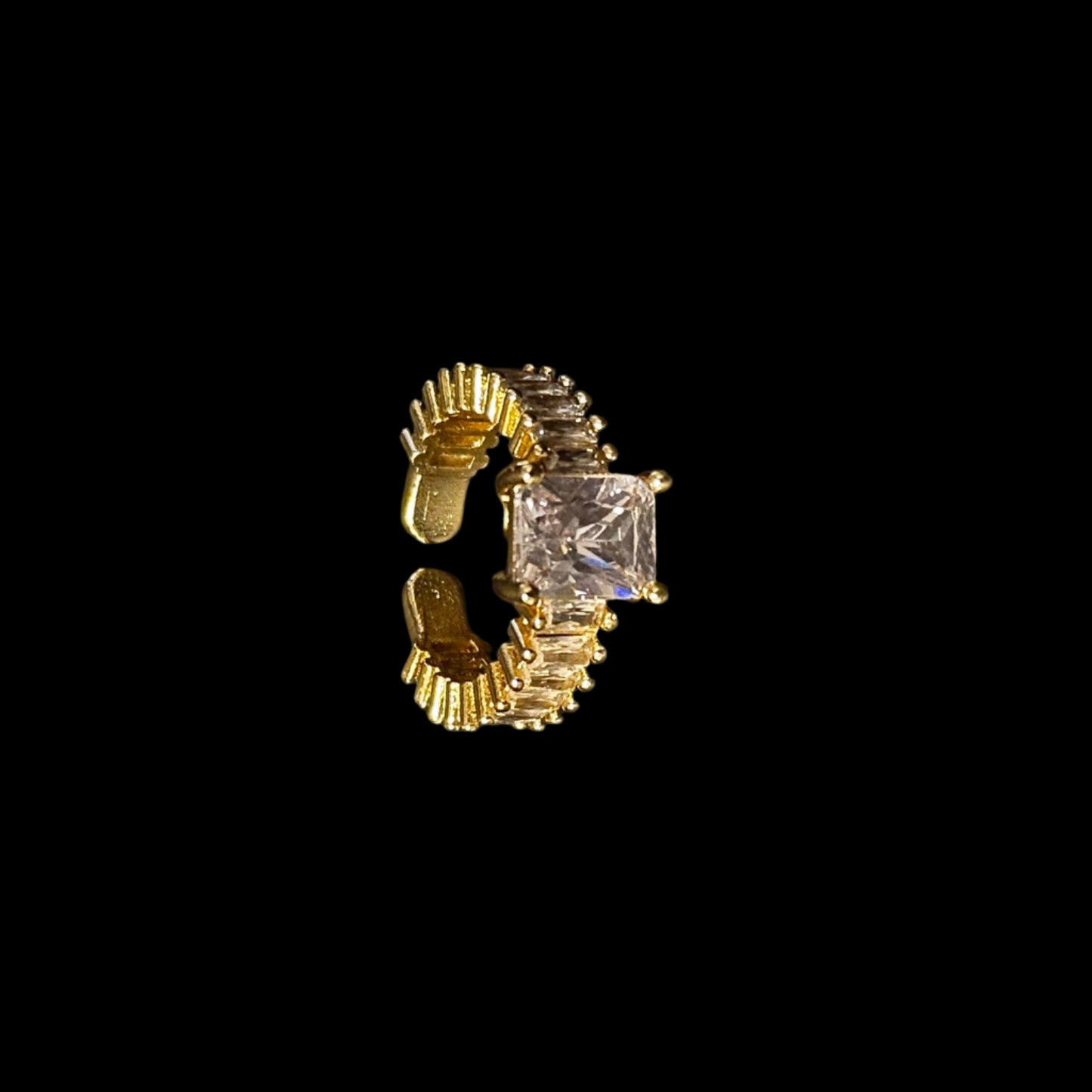 Inel Auriu Cu Pietre Reglabil